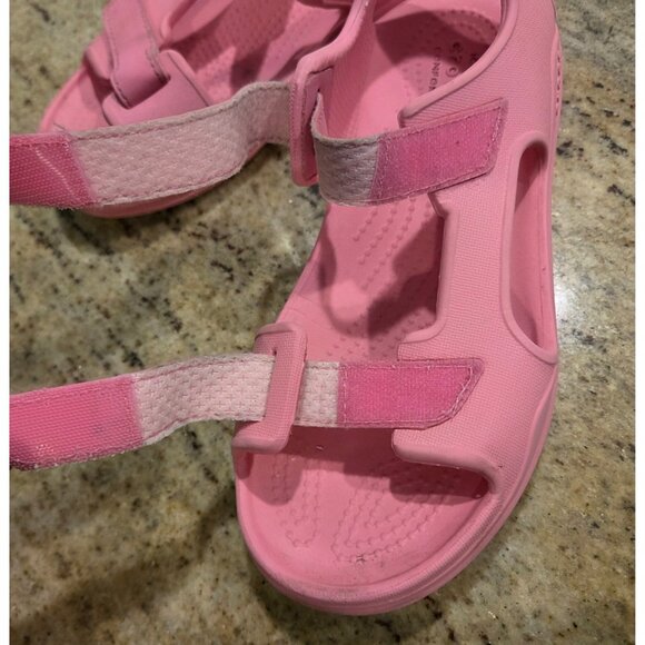 Crocs 206267 Kids Pink Lemonade Swiftwater Expedition Sandals Straps Size US J2 - Picture 5 of 14